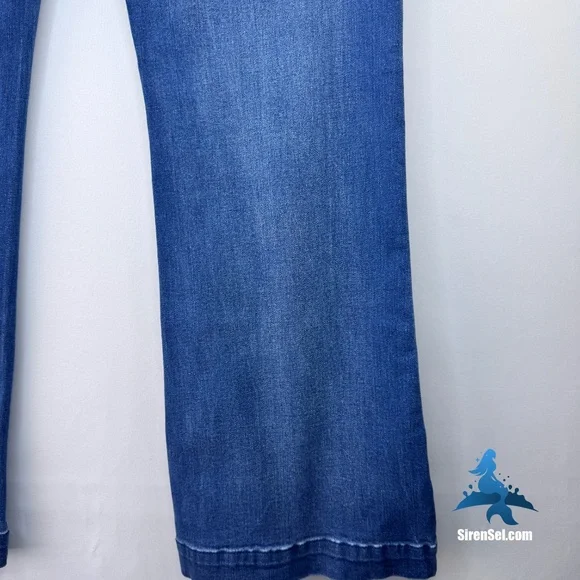 1231 7 For All Mankind Tailorless Dojo Jeans - Size 32 - Blue - Picture 11 of 16